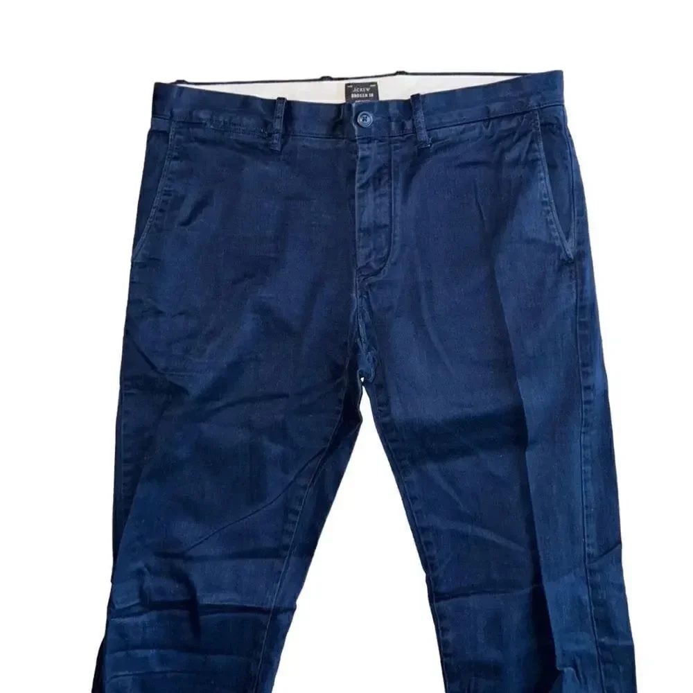 J. Crew Men's Navy Blue Broken In Chino Pants - Size 33x32